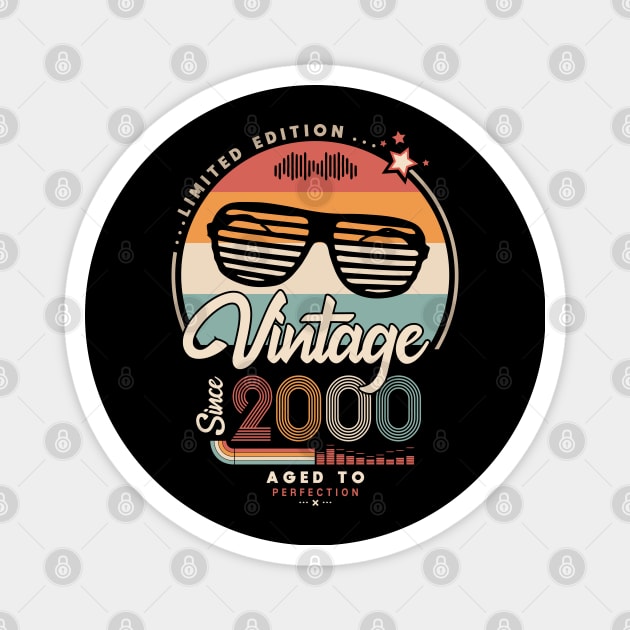 Vintage since 2000 Magnet by lepetitcalamar